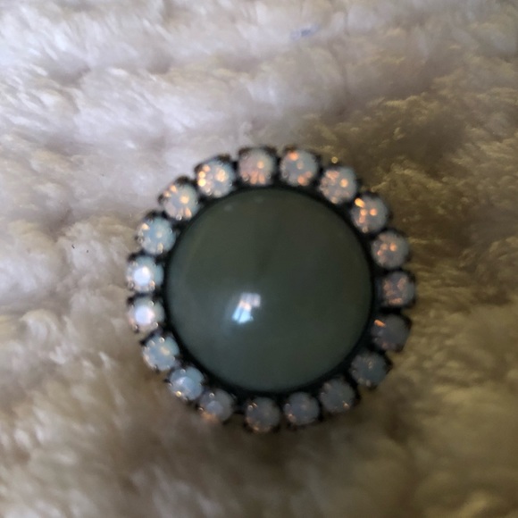 Liz Palacios round stone and crystal ring - Picture 3 of 8